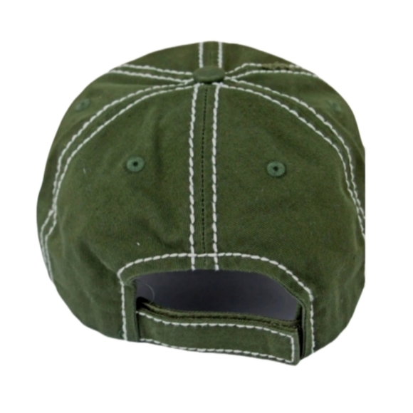 PATRIOTIC HAT WITH LEPOARD PRINT BRIM - Picture 3 of 5